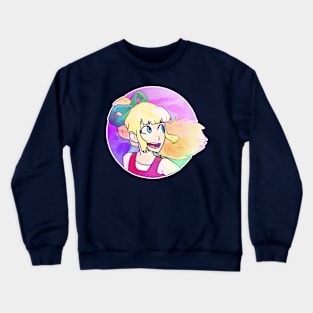 Vaporwave-Inspired Roll Crewneck Sweatshirt